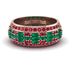 Baguette Emerald Eternity Wedding Band - Billy No. 50 image 1