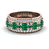 Baguette Emerald Eternity Wedding Band - Billy No. 5 image 1