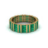 Baguette Emerald Eternity Wedding Band - Keegan No. 4