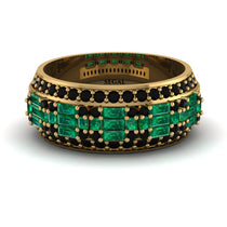 Baguette Emerald Eternity Wedding Band - Billy No. 34 image 1