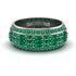 Baguette Emerald Eternity Wedding Band - Billy No. 21 image 1