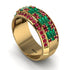 Baguette Emerald Eternity Wedding Band - Billy No. 49