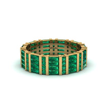 Baguette Emerald Eternity Wedding Band - Keegan No. 4 image 1