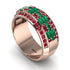 Baguette Emerald Eternity Wedding Band - Billy No. 50