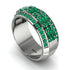 Baguette Emerald Eternity Wedding Band - Billy No. 21
