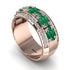Baguette Emerald Eternity Wedding Band - Billy No. 5
