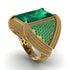Baguette Emerald Majestic Men's Fashion Ring - Flynn No. 19