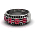 Baguette Ruby Eternity Wedding Band - Billy No. 42