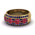 Baguette Ruby Eternity Wedding Band - Billy No. 70