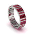 Baguette Ruby Eternity Wedding Band - Keegan No. 12