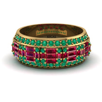 Baguette Ruby Eternity Wedding Band - Billy No. 25 image 1