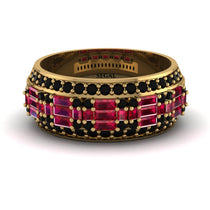 Baguette Ruby Eternity Wedding Band - Billy No. 40 image 1