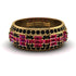 Baguette Ruby Eternity Wedding Band - Billy No. 40 image 1