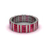 Baguette Ruby Eternity Wedding Band - Keegan No. 12