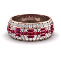 Baguette Ruby Eternity Wedding Band - Billy No. 11 image 1