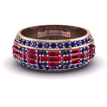 Baguette Ruby Eternity Wedding Band - Billy No. 71 image 1