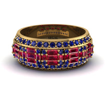 Baguette Ruby Eternity Wedding Band - Billy No. 70 image 1
