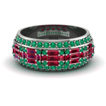 Baguette Ruby Eternity Wedding Band - Billy No. 27 image 1