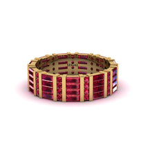 Baguette Ruby Eternity Wedding Band - Keegan No. 10 image 1