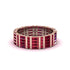 Baguette Ruby Eternity Wedding Band - Keegan No. 11 image 1