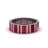 Baguette Ruby Eternity Wedding Band - Keegan No. 12 image 1