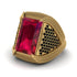 Baguette Ruby Majestic Men's Fashion Ring - Flynn No. 40