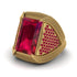 Baguette Ruby Majestic Men's Fashion Ring - Flynn No. 55 image 3