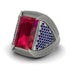 Baguette Ruby Majestic Men's Fashion Ring - Flynn No. 72 image 3