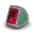 Baguette Ruby Majestic Men's Fashion Ring - Flynn No. 27 image 3