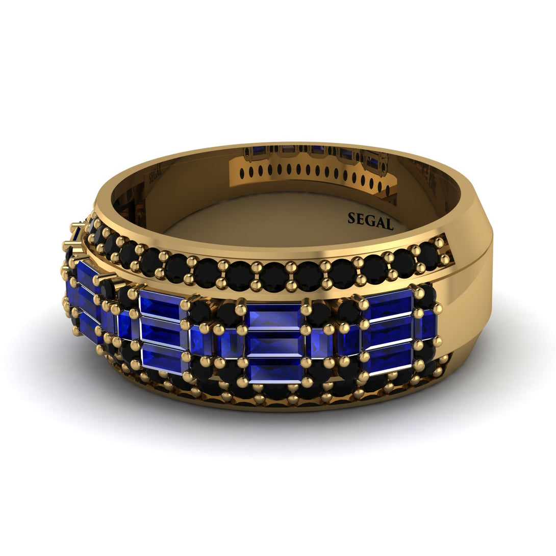 Baguette Sapphire Eternity Wedding Band - Billy No. 43