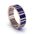 Baguette Sapphire Eternity Wedding Band - Keegan No. 14