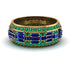 Baguette Sapphire Eternity Wedding Band - Billy No. 28