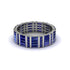 Baguette Sapphire Eternity Wedding Band - Keegan No. 15 image 3
