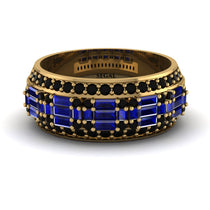 Baguette Sapphire Eternity Wedding Band - Billy No. 43 image 1
