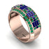 Baguette Sapphire Eternity Wedding Band - Billy No. 29 image 3