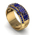 Baguette Sapphire Eternity Wedding Band - Billy No. 73