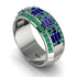 Baguette Sapphire Eternity Wedding Band - Billy No. 30