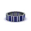Baguette Sapphire Eternity Wedding Band - Keegan No. 15