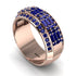 Baguette Sapphire Eternity Wedding Band - Billy No. 74 image 3