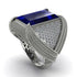Baguette Sapphire Majestic Men's Fashion Ring - Flynn No. 15
