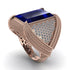 Baguette Sapphire Majestic Men's Fashion Ring - Flynn No. 14 image 1