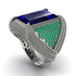 Baguette Sapphire Majestic Men's Fashion Ring - Flynn No. 30 image 1