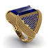 Baguette Sapphire Majestic Men's Fashion Ring - Flynn No. 73