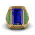 Baguette Sapphire Majestic Men's Fashion Ring - Flynn No. 28