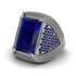 Baguette Sapphire Majestic Men's Fashion Ring - Flynn No. 75