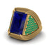Baguette Sapphire Majestic Men's Fashion Ring - Flynn No. 28 image 3