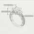 Modern Geometric Sapphire Gold Engagement Ring - Beverly No. 60