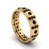 Black Diamond Gold Men's Wedding Ring - Zion No. 37 image 1