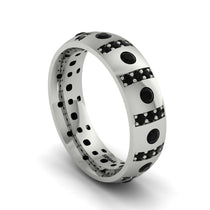 Black Diamond Gold Men's Wedding Ring - Zion No. 39 image 1