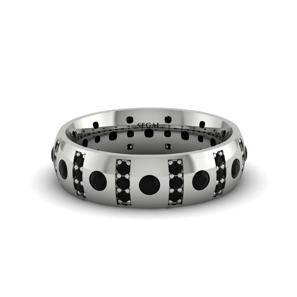 Black Diamond Gold Men's Wedding Ring - Zion No. 39